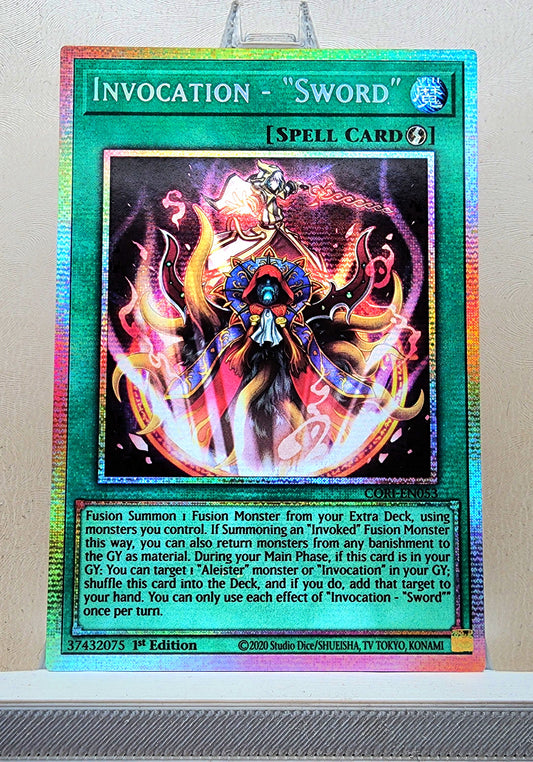 Yugioh! 1x Invocation - Sword (CORI - Starlight Rare) 1st Edition