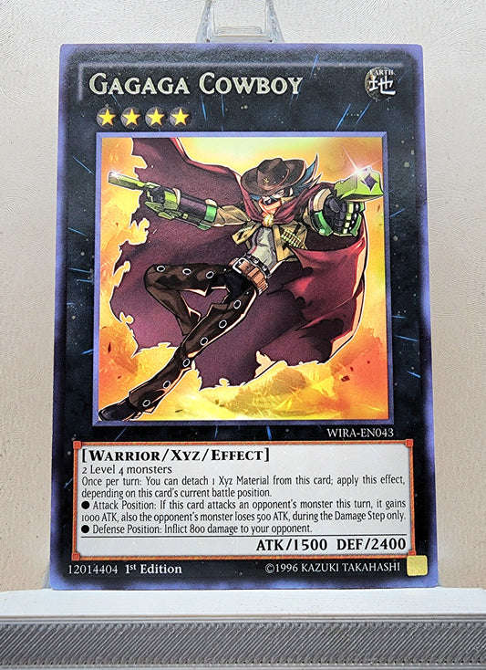 Yugioh! 1x Gagaga Cowboy (WIRA - Rare) 1st Edition