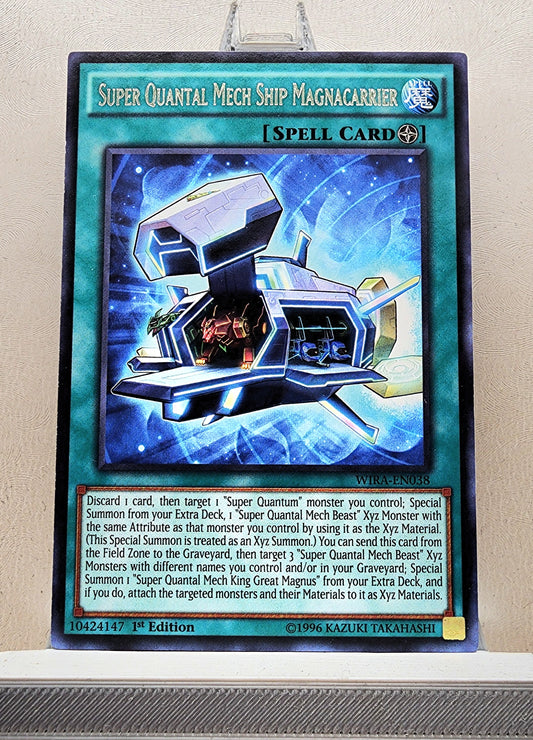 Yugioh! 1x Super Quantal Mech Ship Magnacarrier (WIRA - Rare) 1st Edition
