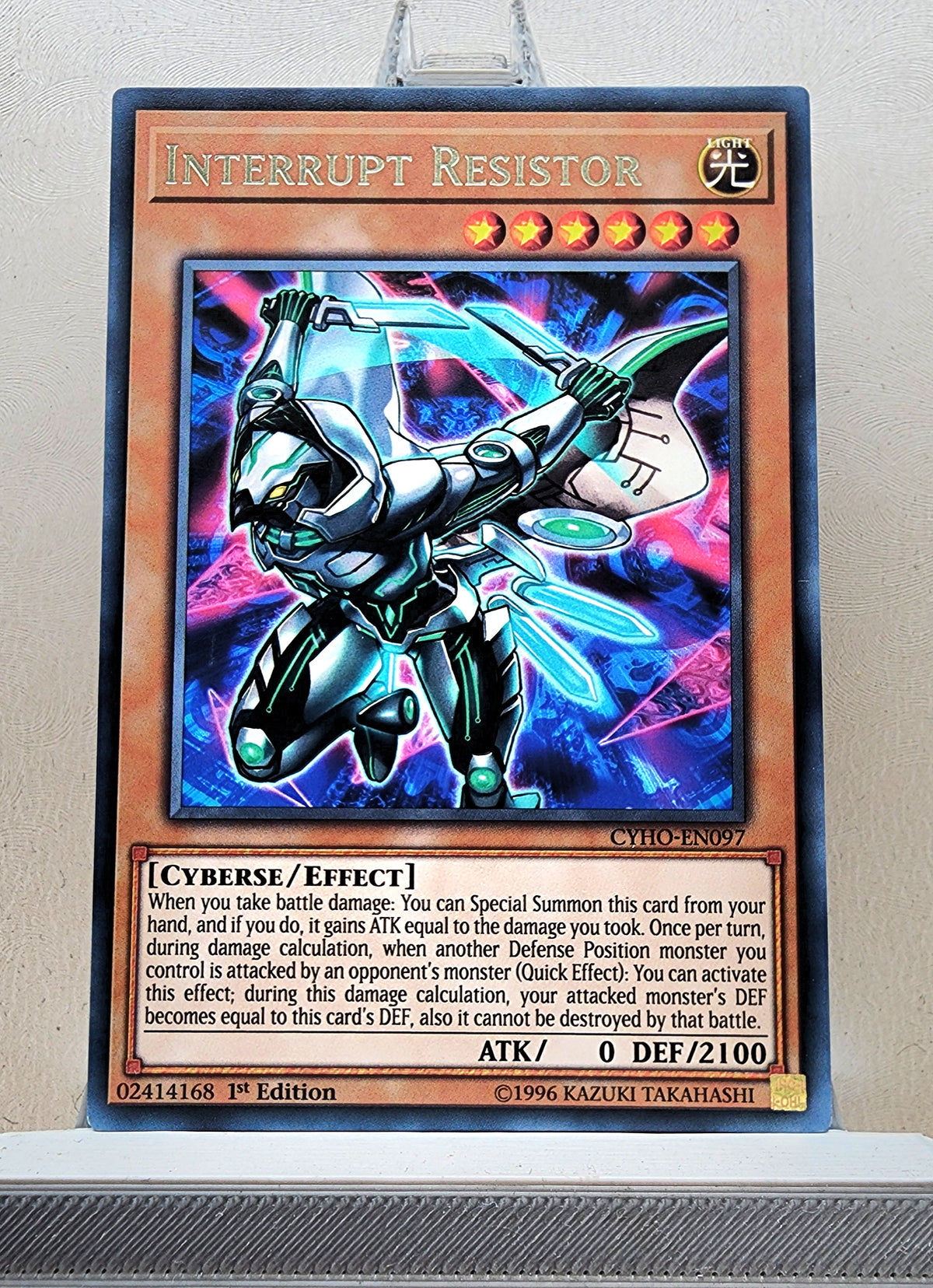 Yugioh! 1x Interrupt Resistor (CYHO - Rare) 1st/Unli Edition