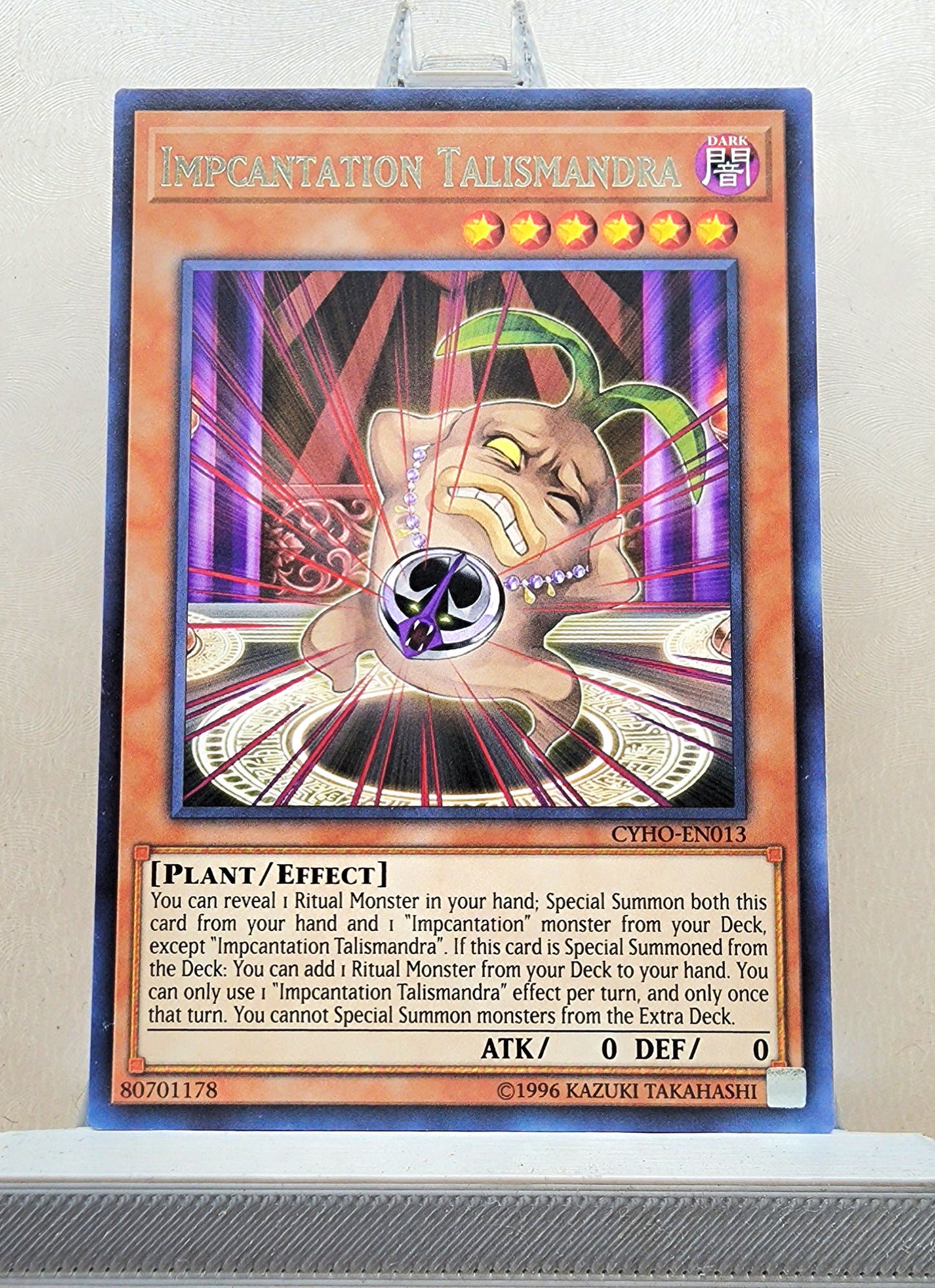 Yugioh! 1x Impcantation Talismandra (CYHO - Rare) 1st/Unli Edition