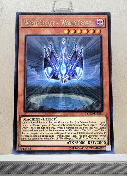 Yugioh! 1x World Legacy - World Crown (CYHO - Rare) 1st/Unli Edition