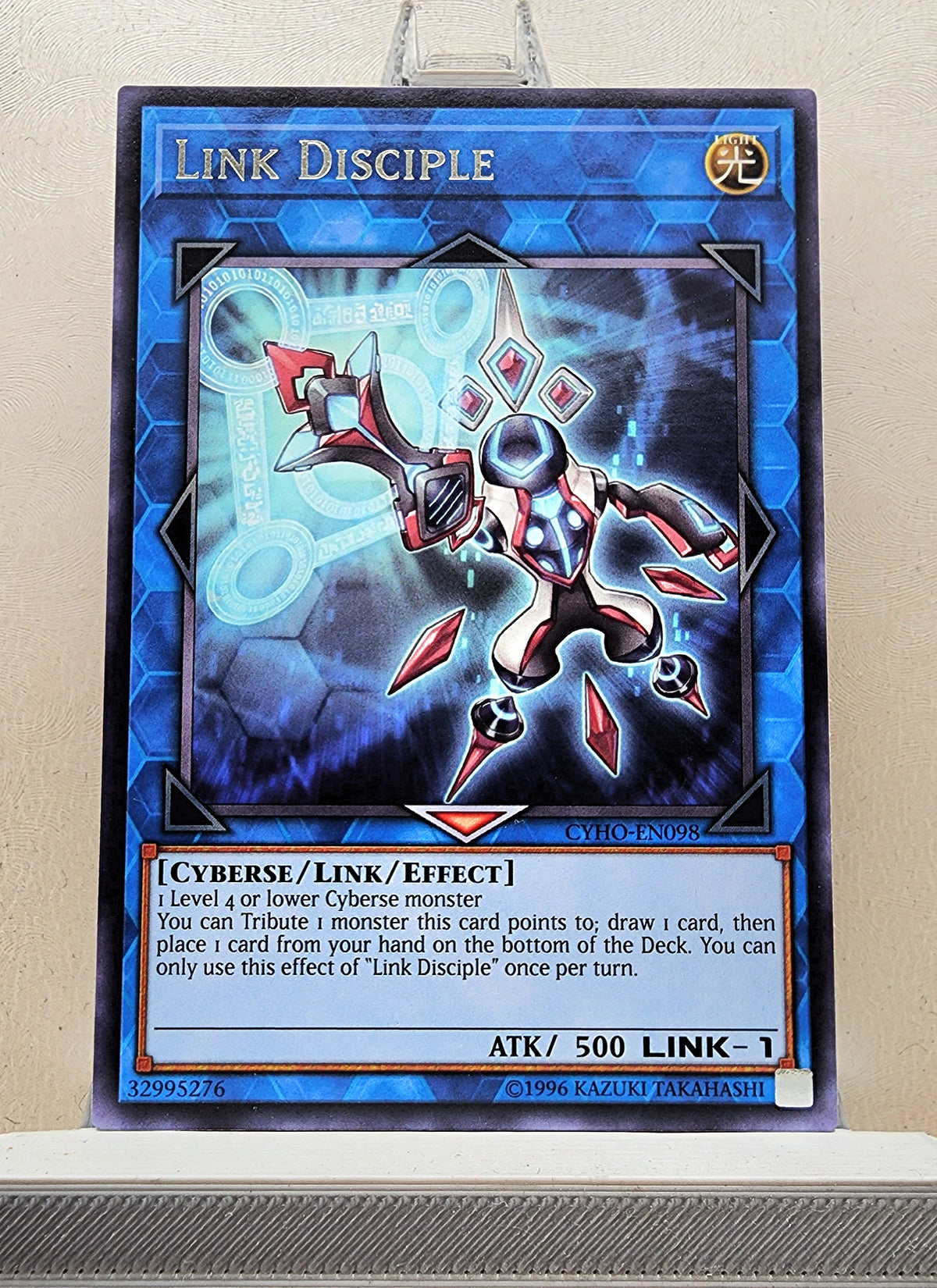 Yugioh! 1x Link Disciple (CYHO - Rare) 1st/Unli Edition