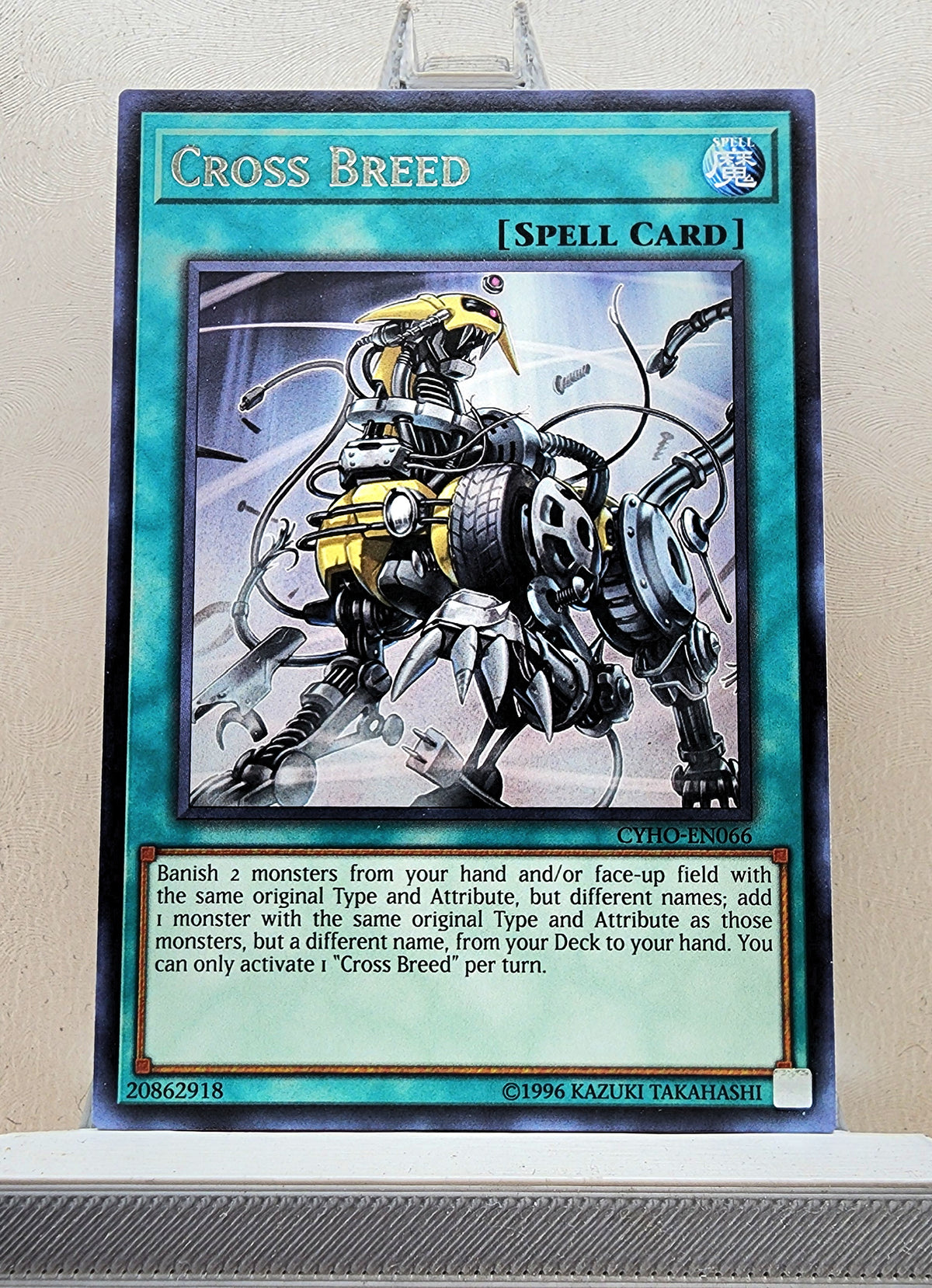 Yugioh! 1x Cross Breed (CYHO - Rare) 1st/Unli Edition