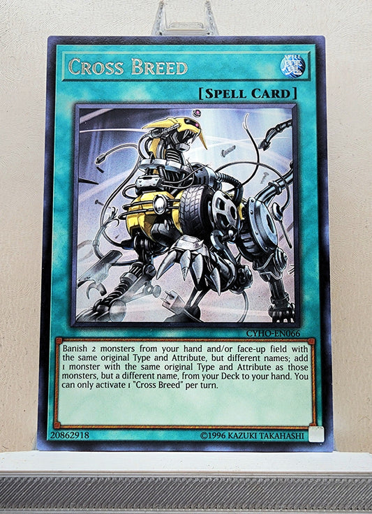 Yugioh! 1x Cross Breed (CYHO - Rare) 1st/Unli Edition