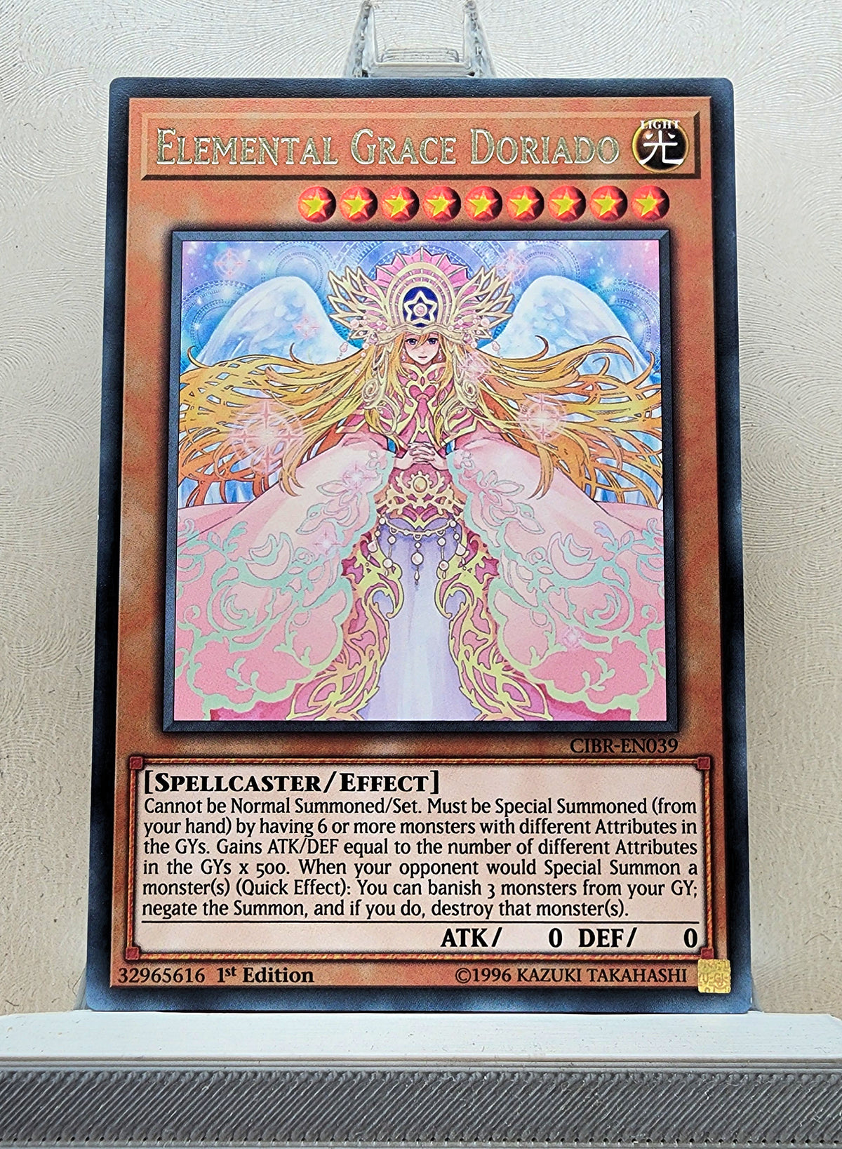 Yugioh! 1x Elemental Grace Doriado (CIBR - Rare) 1st Edition