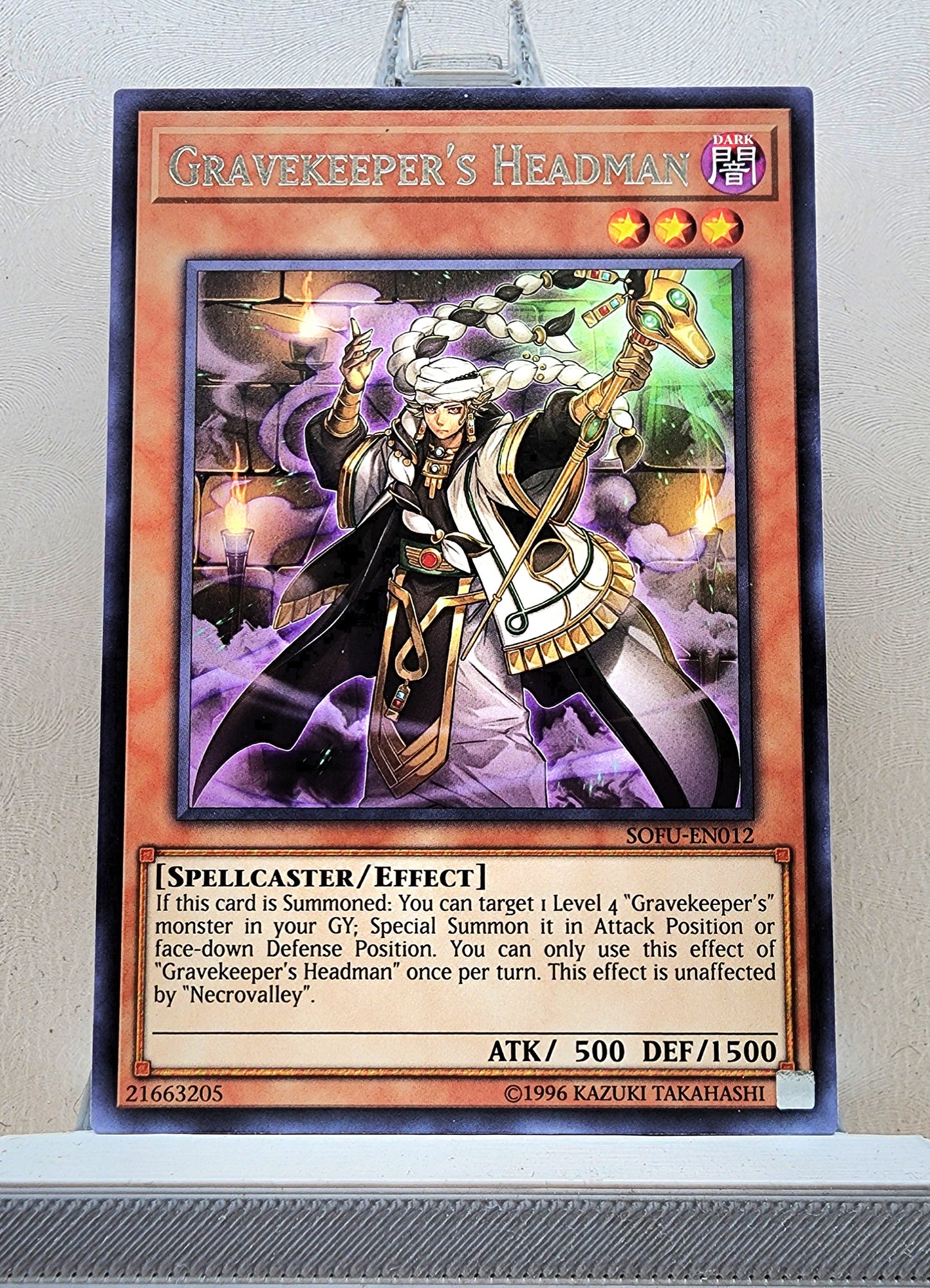 Yugioh! 1x Gravekeeper's Headman (SOFU - Rare) 1st/Unli Edition