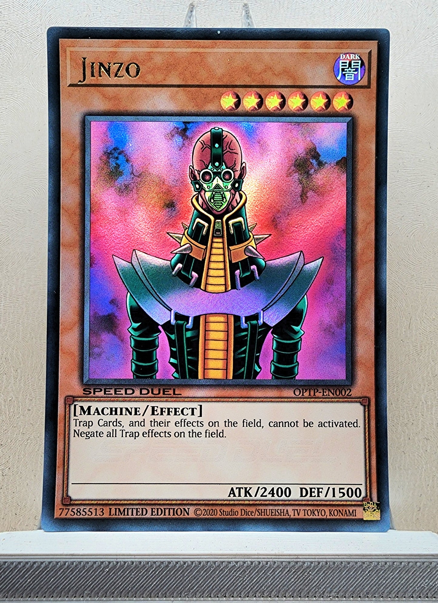 Yugioh! 1x Jinzo Speed Duel Prize Card (OPTP - Ultra Rare) Limited Edition
