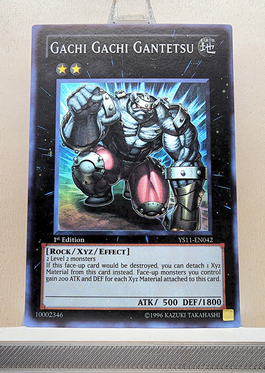Yugioh! 1x Gachi Gachi Gantetsu (YS11 - Super Rare) 1st Edition