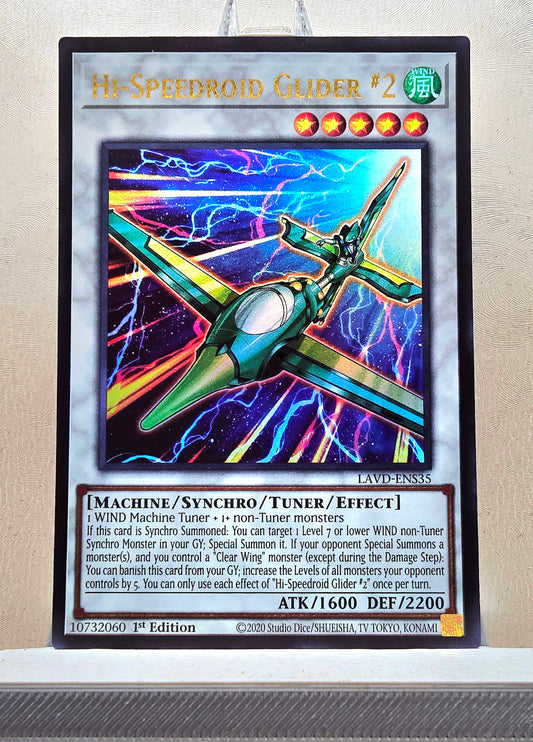 Yugioh! 1x Hi-Speedroid Glider 2 (LAVD - Ultra Rare) 1st Edition