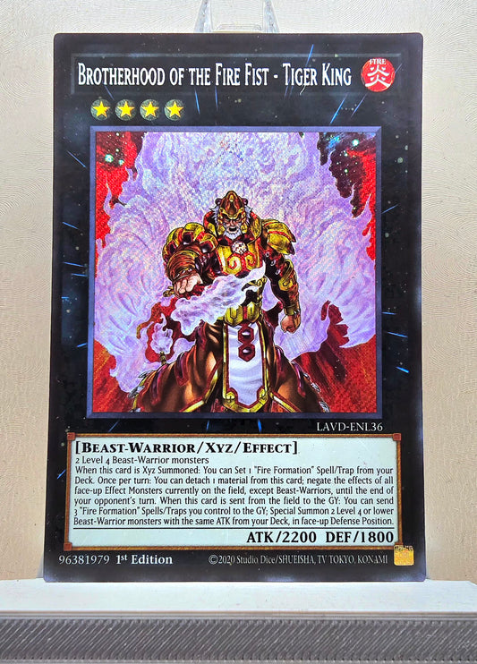 Yugioh! 1x Brotherhood of the Fire Fist - Tiger King (LAVD - Secret Rare) 1st Edition