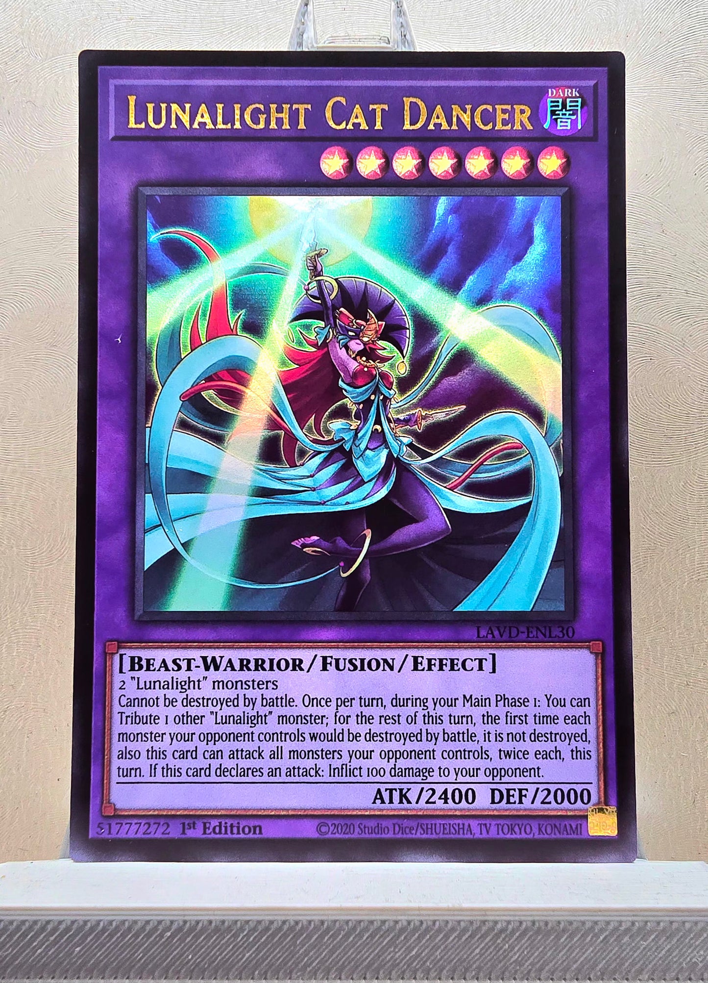 Yugioh! 1x Lunalight Cat Dancer (LAVD - Ultra Rare) 1st Edition