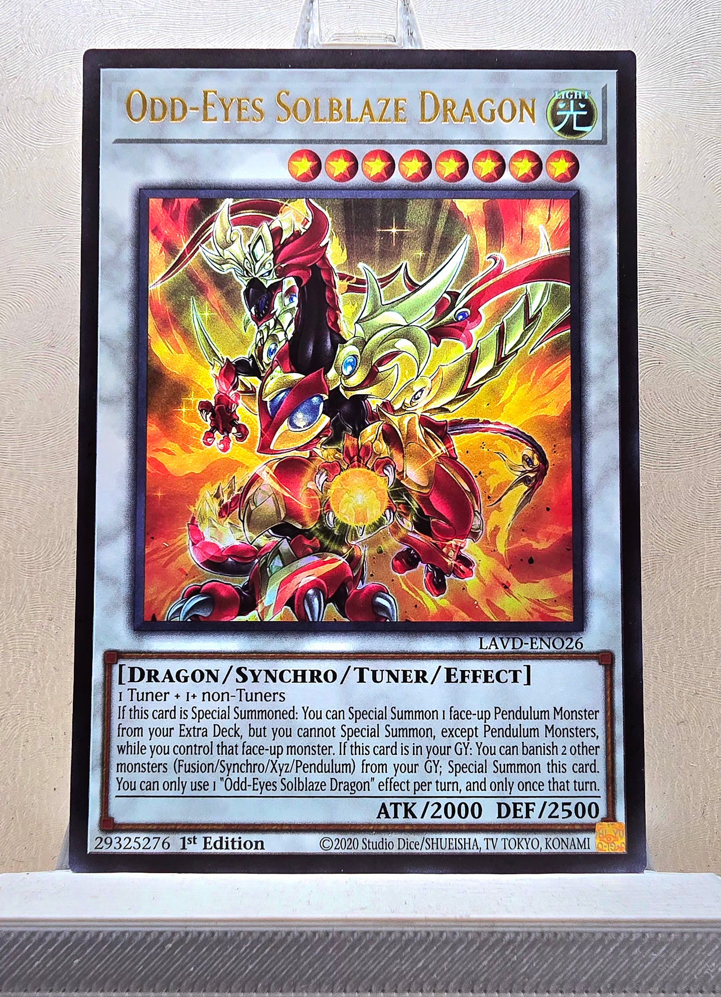 Yugioh! 1x Odd-Eyes Solblaze Dragon (LAVD - Ultra Rare) 1st Edition