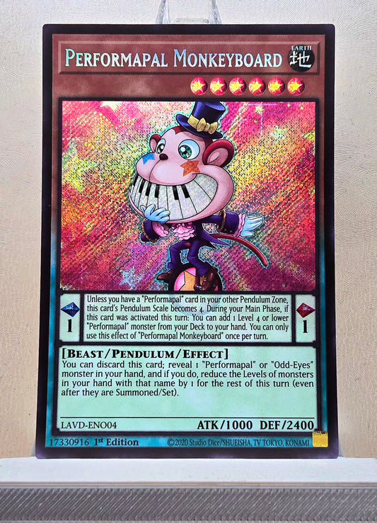 Yugioh! 1x Performapal Monkeyboard (LAVD - Secret Rare) 1st Edition