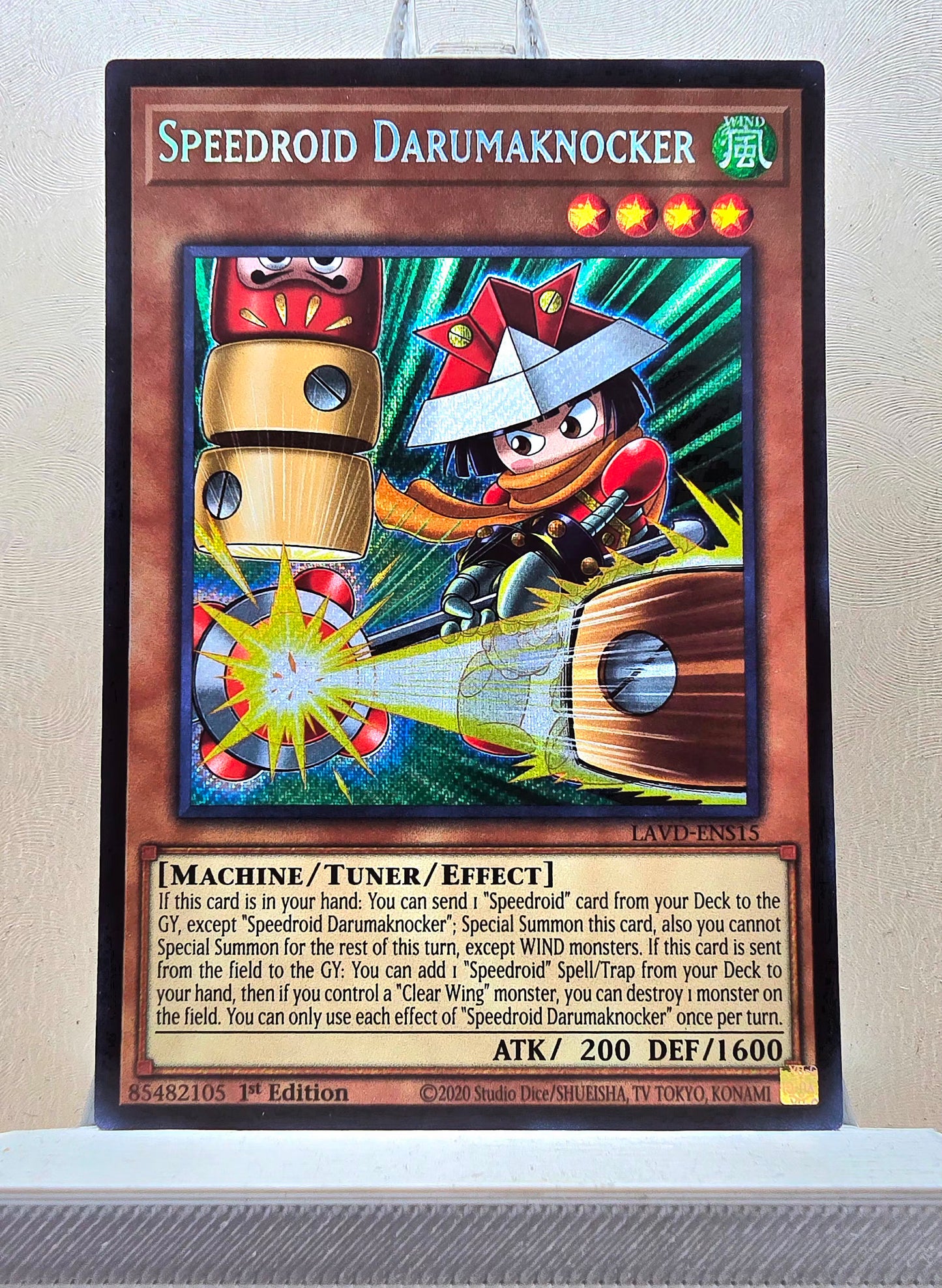 Yugioh! 1x Speedroid Darumaknocker (LAVD - Secret Rare) 1st Edition