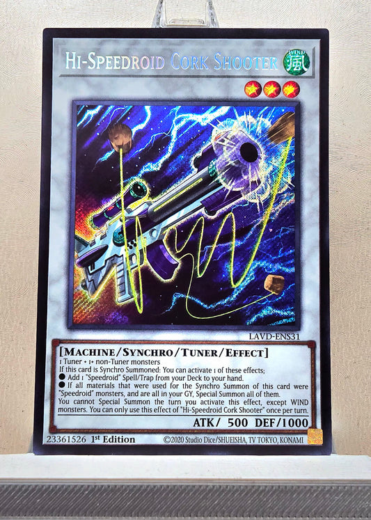 Yugioh! 1x Hi-Speedroid Cork Shooter (LAVD - Secret Rare) 1st Edition