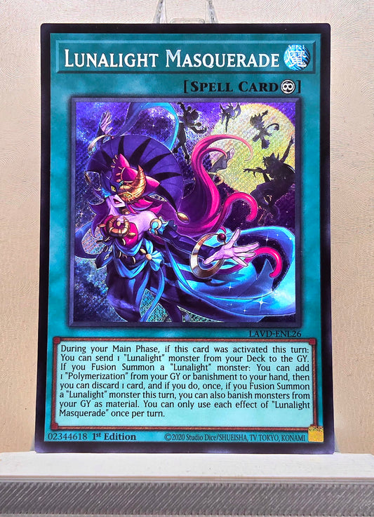 Yugioh! 1x Lunalight Masquerade (LAVD - Secret Rare) 1st Edition