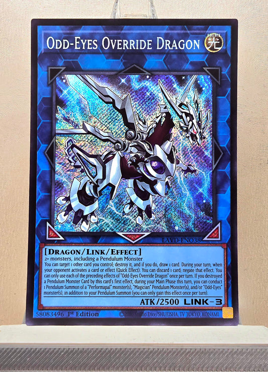 Yugioh! 1x Odd-Eyes Override Dragon (LAVD - Secret Rare) 1st Edition