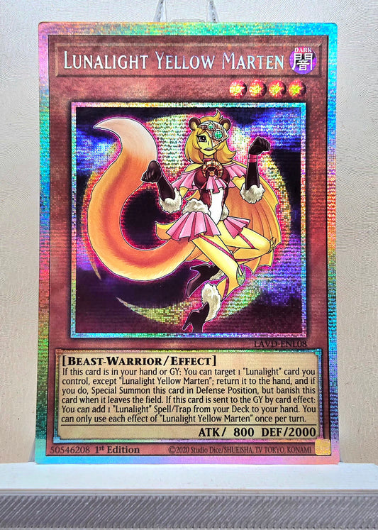 Yugioh! 1x Lunalight Yellow Marten (LAVD - Starlight Rare) 1st Edition