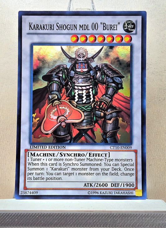 Yugioh! 1x Karakuri Shogun mdl 00 "Burei" (CT10 - Super Rare) Limited Edition