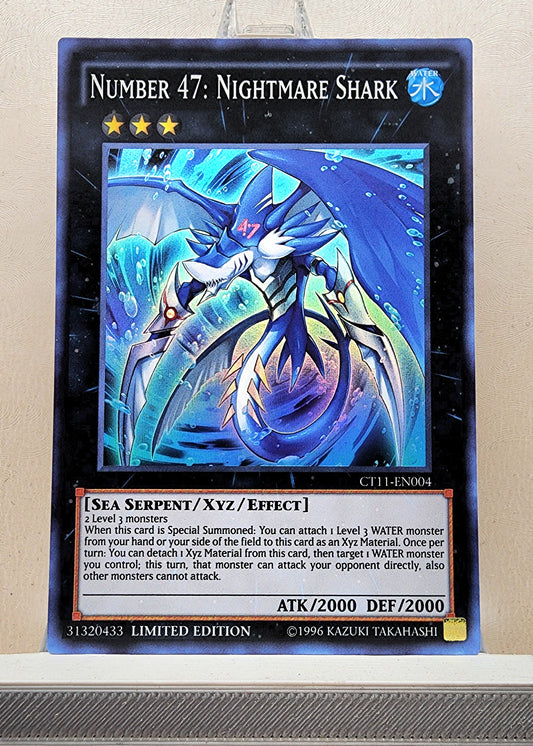 Yugioh! 1x Number 47: Nightmare Shark (CT11 - Super Rare) Limited Edition