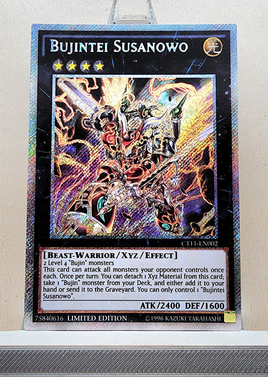 Yugioh! 1x Bujintei Susanowo (CT11 - Platinum Secret Rare) Limited Edition
