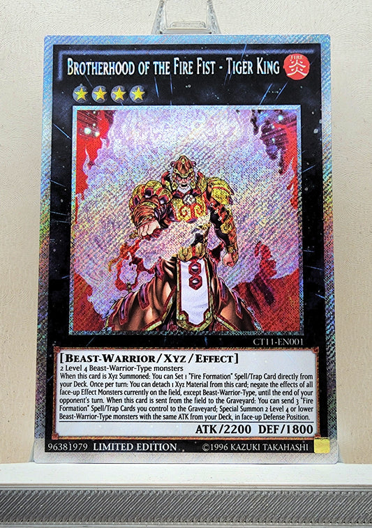 Yugioh! 1x Brotherhood of the Fire Fist - Tiger King (CT11 - Platinum Secret Rare) Limited Edition