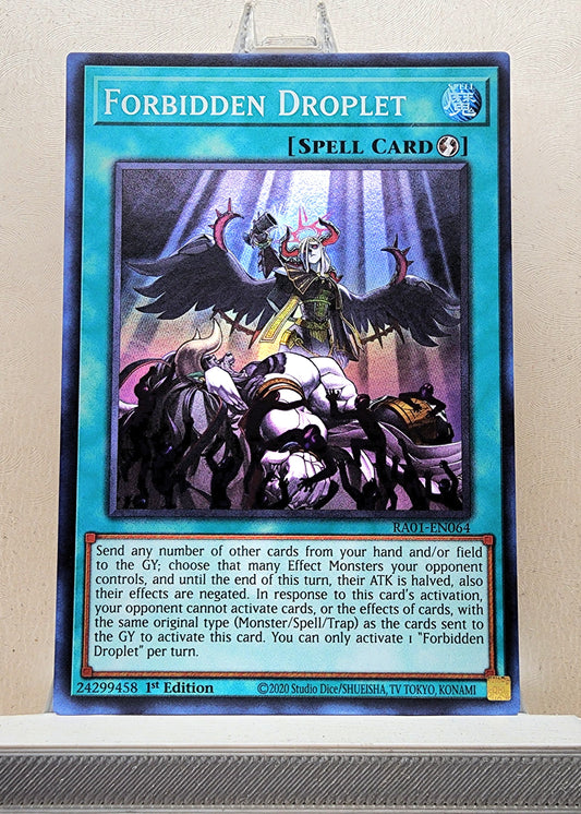 Yugioh! 1x Forbidden Droplet (RA01 - Super Rare) 1st Edition