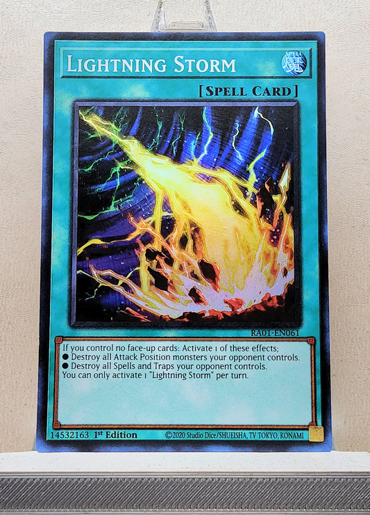Yugioh! 1x Lightning Storm (RA01 - Super Rare) 1st Edition
