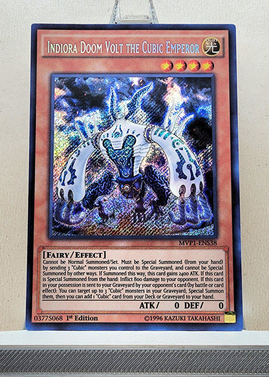 Yugioh! 1x Indiora Doom Volt the Cubic Emperor (MVP1 - Secret Rare) 1st Edition