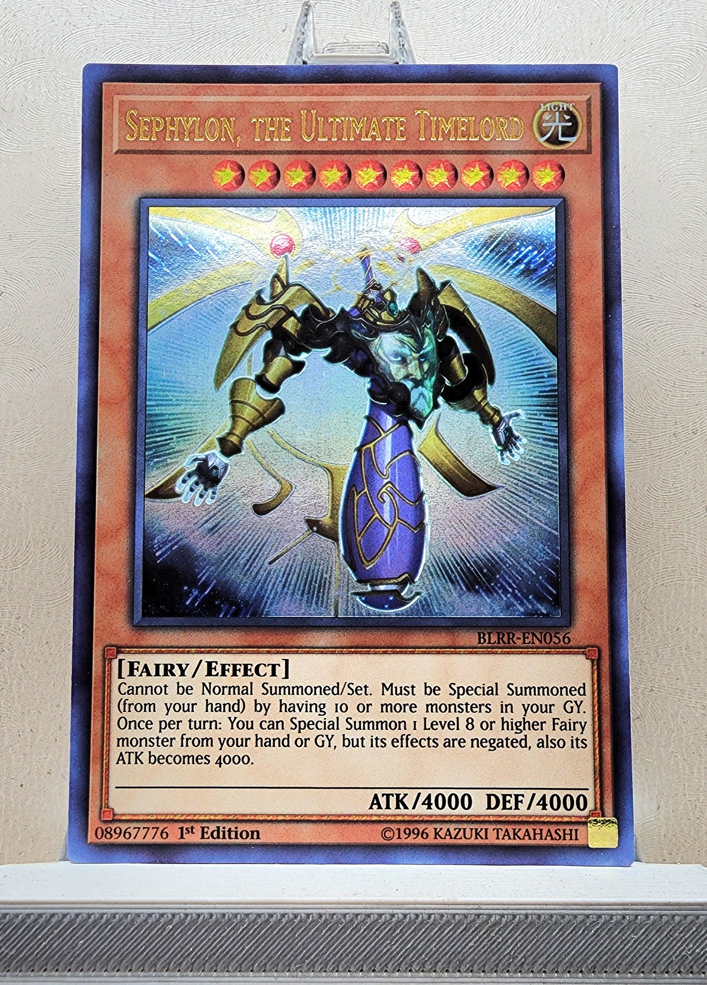 Yugioh! 1x Sephylon, the Ultimate Timelord (BLRR - Ultra Rare) 1st Edition