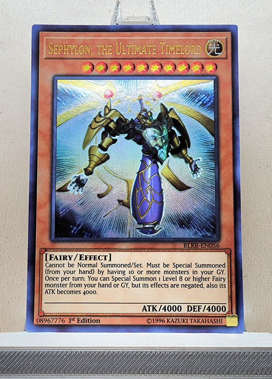 Yugioh! 1x Sephylon, the Ultimate Timelord (BLRR - Ultra Rare) 1st Edition