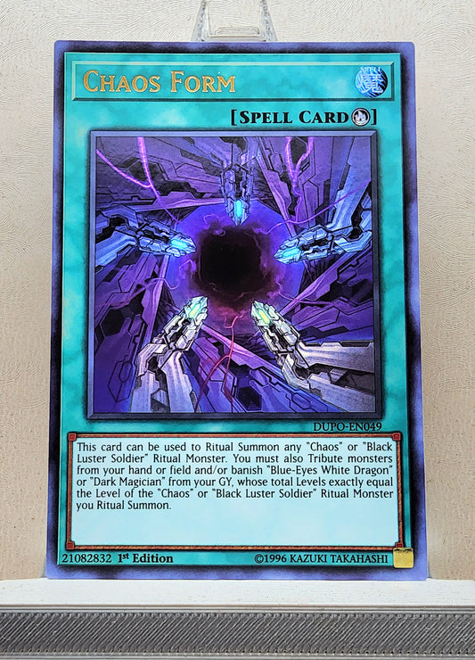 Yugioh! 1x Chaos Form (DUPO - Ultra Rare) 1st Edition