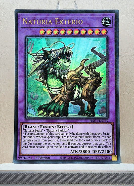 Yugioh! 1x Naturia Exterio (HAC1 - Duel Terminal Ultra Parallel Rare) 1st Edition