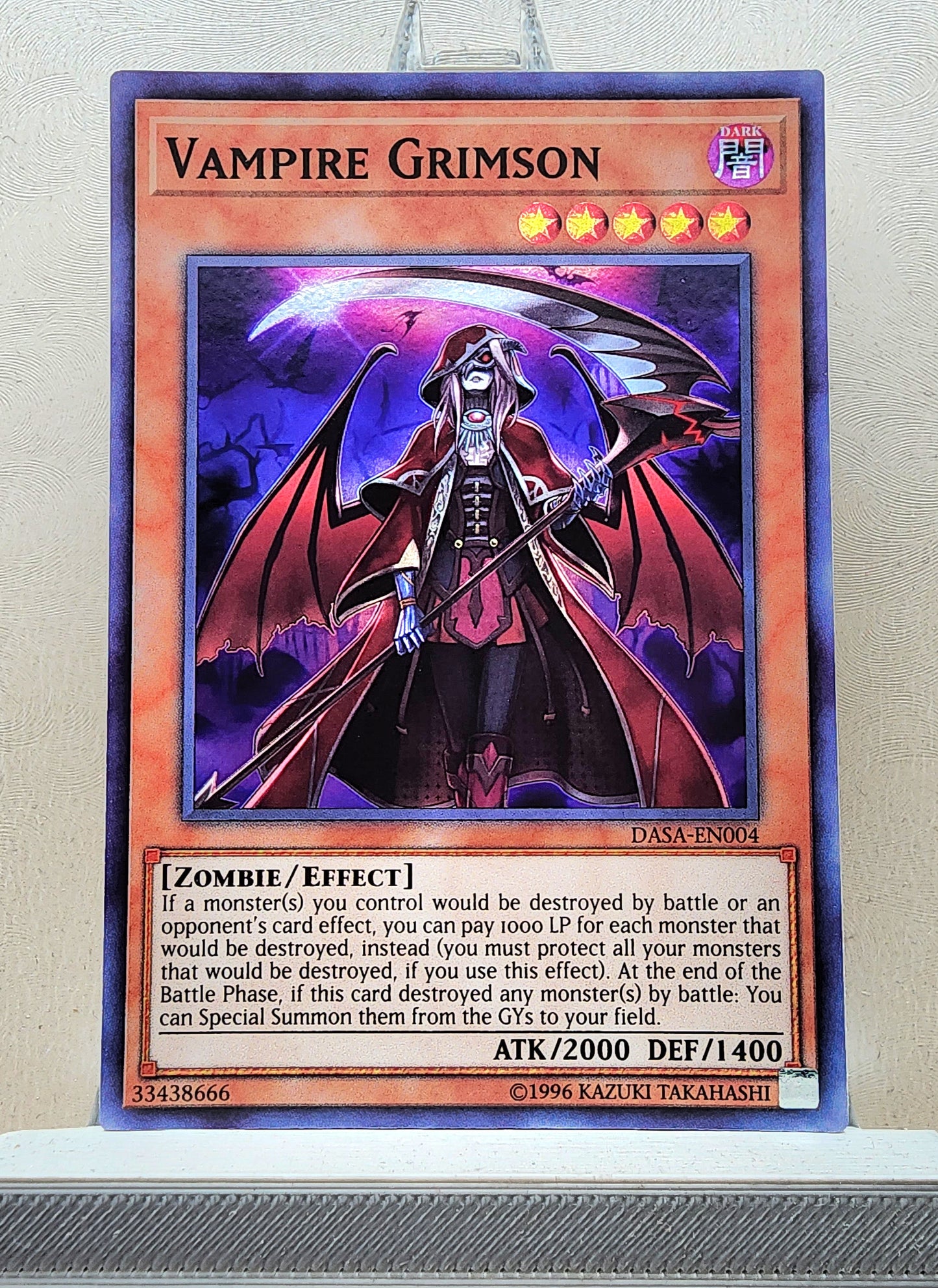 Yugioh! 1x Vampire Grimson (DASA - Super Rare) Unli Edition