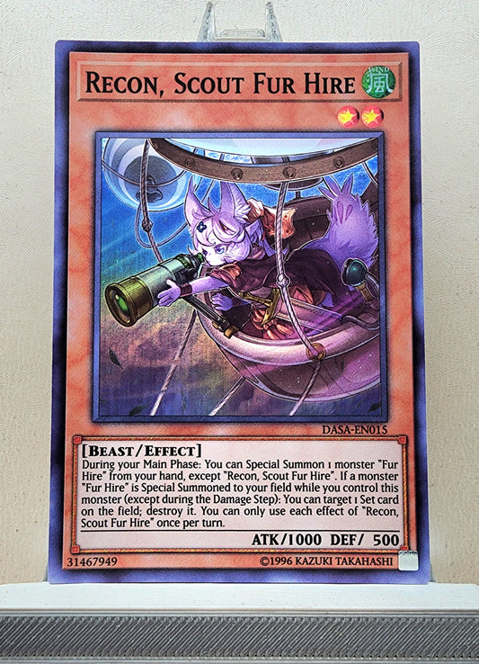 Yugioh! 1x Recon, Scout Fur Hire (DASA - Super Rare) Unli Edition