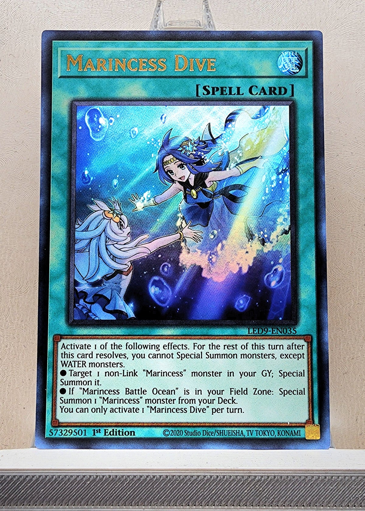 Yugioh! 1x Marincess Dive (LED9 - Ultra Rare) 1st Edition