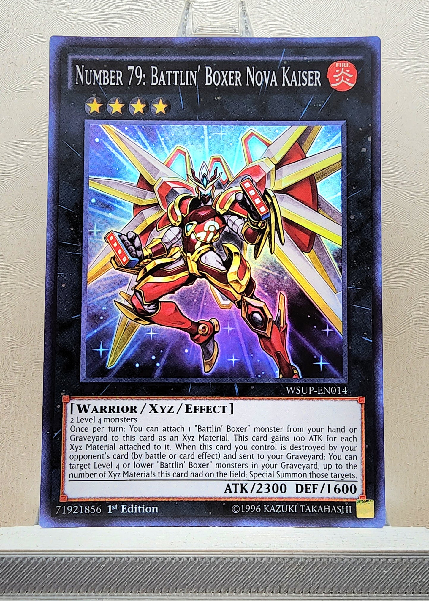 Yugioh! 1x Number 79: Battlin' Boxer Nova Kaiser (WSUP - Super Rare) 1st Edition
