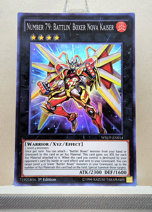 Yugioh! 1x Number 79: Battlin' Boxer Nova Kaiser (WSUP - Super Rare) 1st Edition