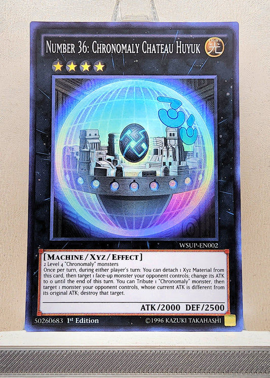 Yugioh! 1x Number 36: Chronomaly Chateau Huyuk (WSUP - Super Rare) 1st Edition
