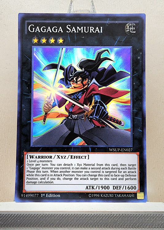 Yugioh! 1x Gagaga Samurai (WSUP - Super Rare) 1st Edition