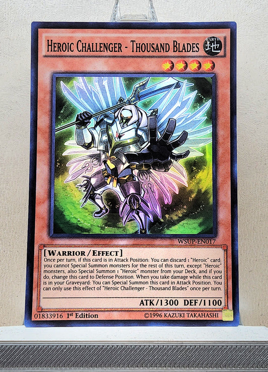 Yugioh! 1x Heroic Challenger - Thousand Blades (WSUP - Super Rare) 1st Edition
