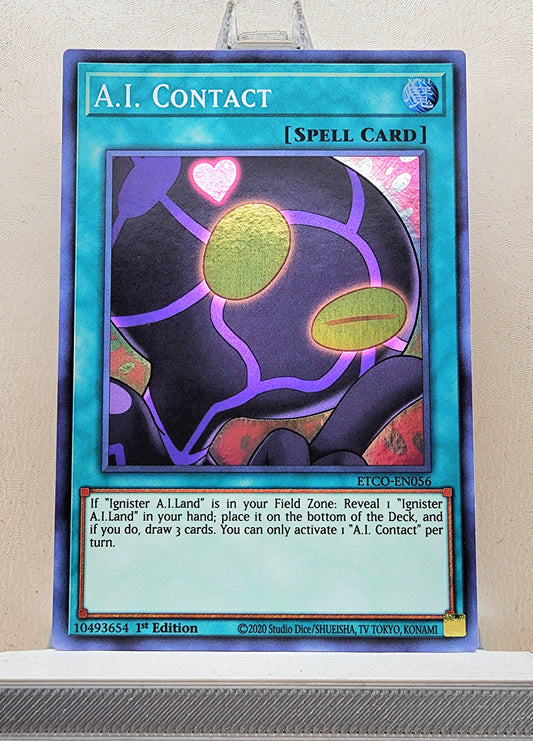 Yugioh! 1x A.I. Contact (ETCO - Super Rare) 1st Edition