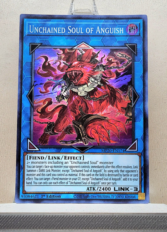Yugioh! 1x Unchained Soul of Anguish (MP20 - Super Rare) 1st Edition