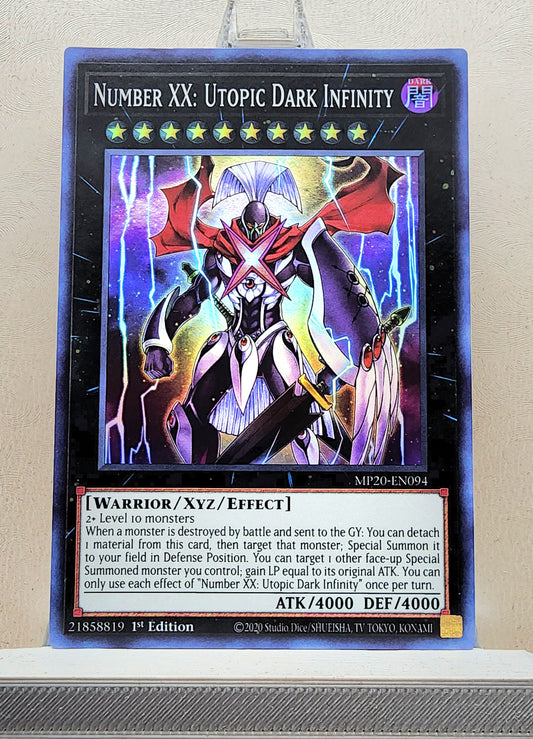 Yugioh! 1x Number XX: Utopic Dark Infinity (MP20 - Super Rare) 1st Edition