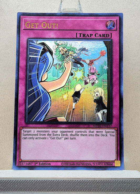 Yugioh! 1x Get Out (MP20 - Ultra Rare) 1st Edition