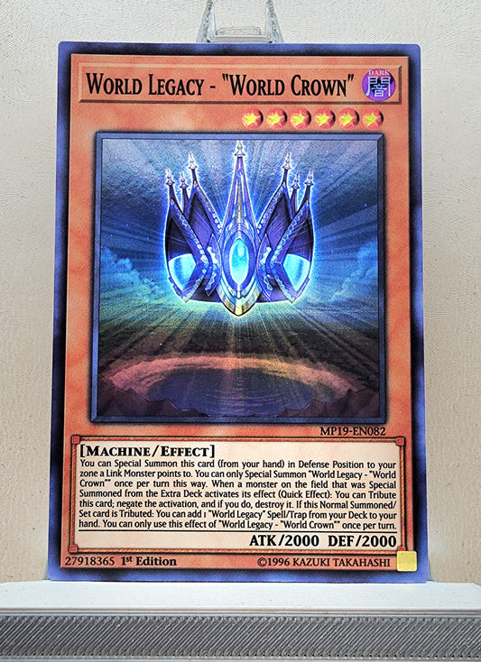 Yugioh! 1x World Legacy - World Crown (MP19 - Super Rare) 1st Edition