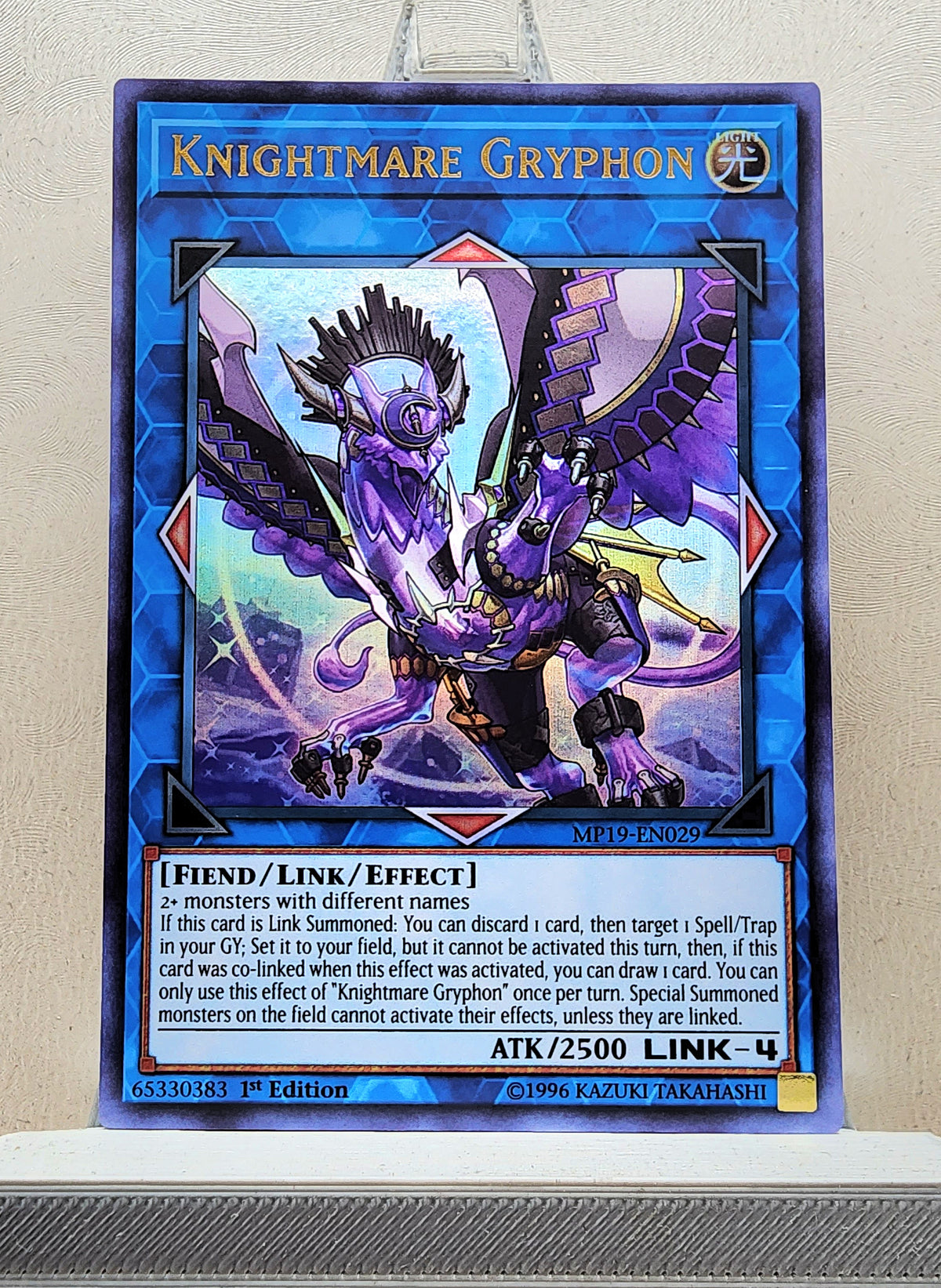 Yugioh! 1x Knightmare Gryphon (MP19 - Ultra Rare) 1st Edition