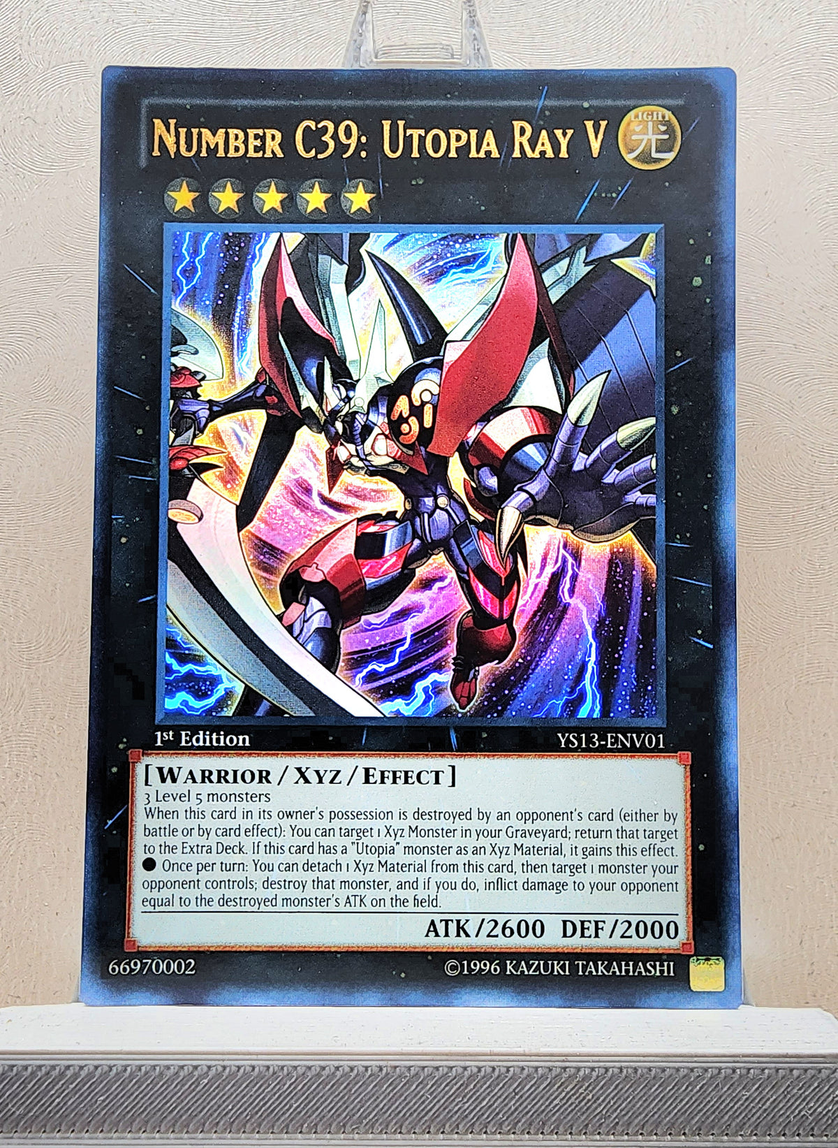 Yugioh! 1x Number C39: Utopia Ray V (YS13 - Ultra Rare) 1st Edition