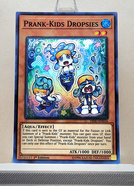 Yugioh! 1x Prank-Kids Dropsies (HISU - Super Rare) 1st Edition